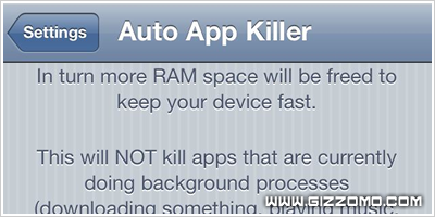 當記憶體不足時將自動關閉背景運行的 APP (Auto App Killer)