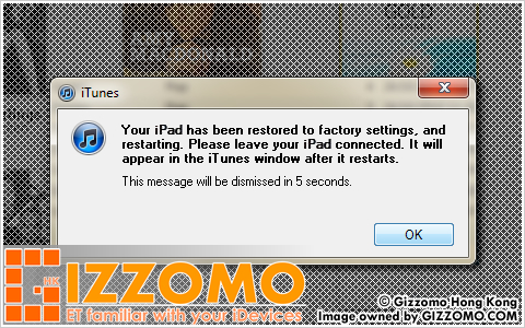 iPad/ iPhone/ iPod Touch 回復完成及設定為全新主機