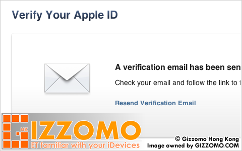 完成建立新帳戶 (Verify Your Apple ID)