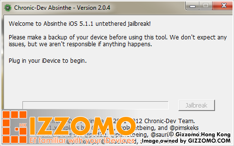 Absinthe 正在執行破解 iOS 主機的程序
